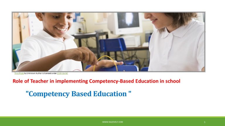 Six Key Roles of Teacher in implementing Competency-Based Education in ...